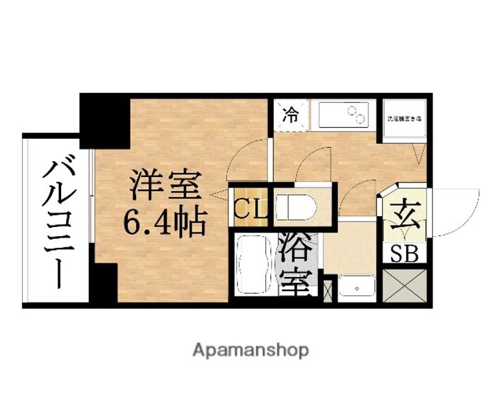 プレサンス南森町ライズの間取り