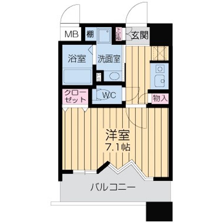 アーバンウェル茨木1307の間取り