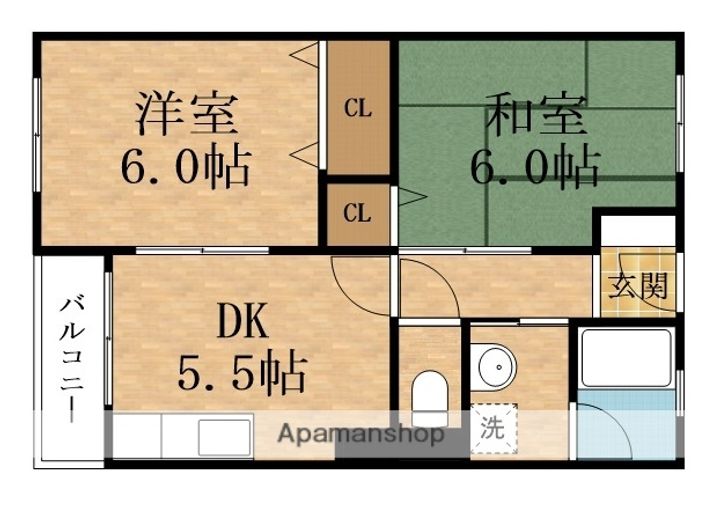 都島岡本マンションの間取り