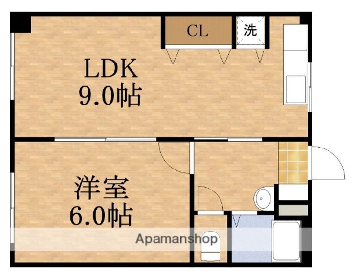 花園マンションの間取り