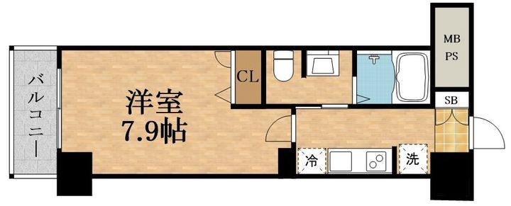 エルプレイス京橋の間取り
