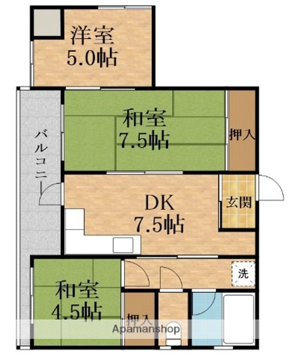 モイスンビルの間取り