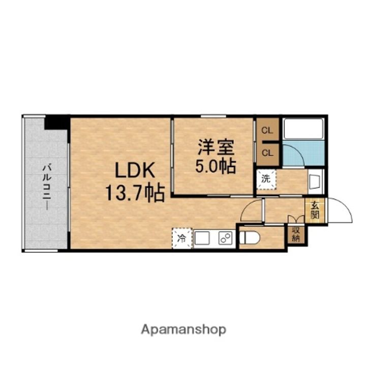 プレジオ三国ASIANの間取り