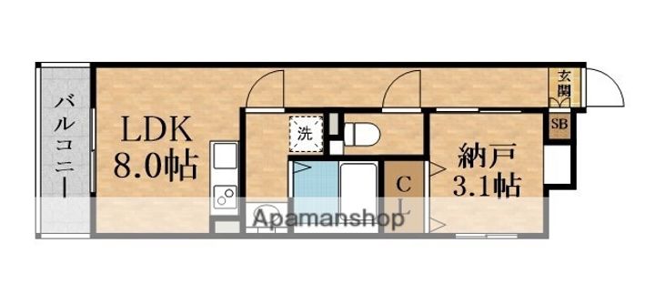S−MOVE大阪鶴見の間取り