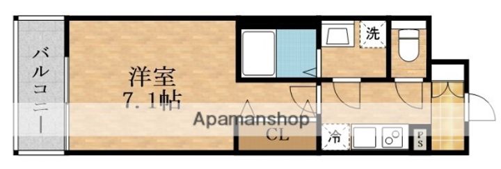 ソルテラスOSAKAJO ESTの間取り