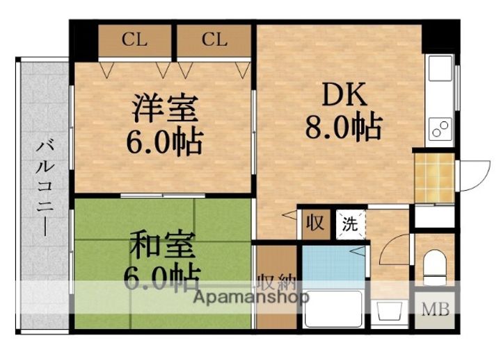 大東マンションⅡの間取り
