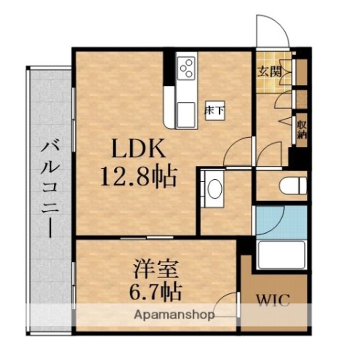 大阪府大阪市旭区中宮5丁目の賃貸マンションの間取り