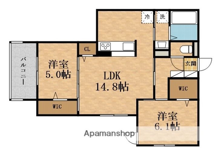D-ROOM・MBの間取り