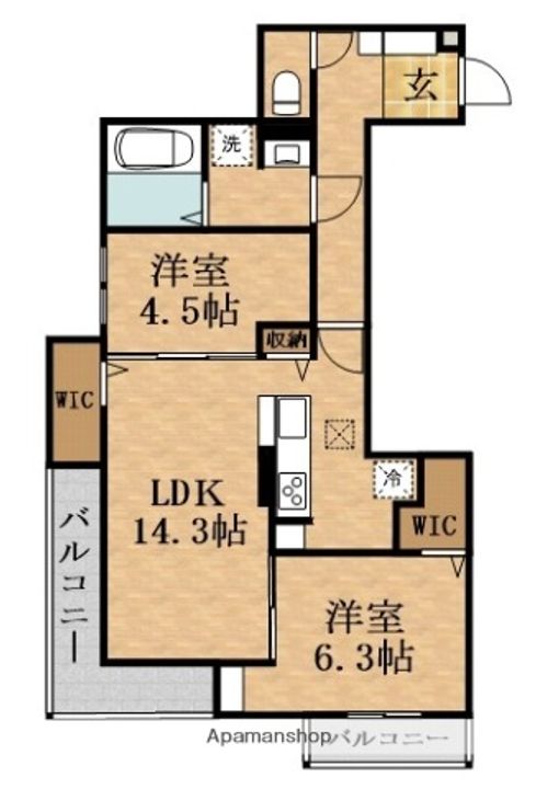 D-ROOM・MBの間取り