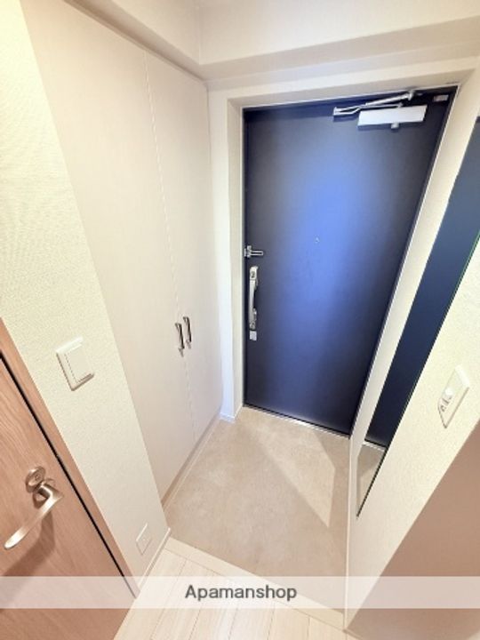 プレサンス京橋GREEN YARDアルミラの玄関