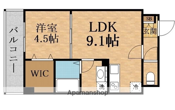 アルカンシェルコート緑橋の間取り