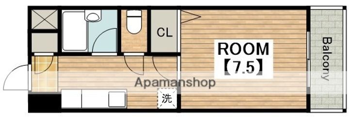 大阪府堺市北区百舌鳥梅町1丁の賃貸マンション408.の間取り