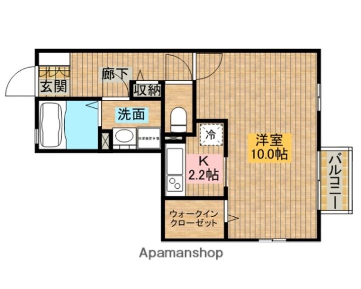 大阪府堺市北区百舌鳥西之町2丁の賃貸アパートの間取り