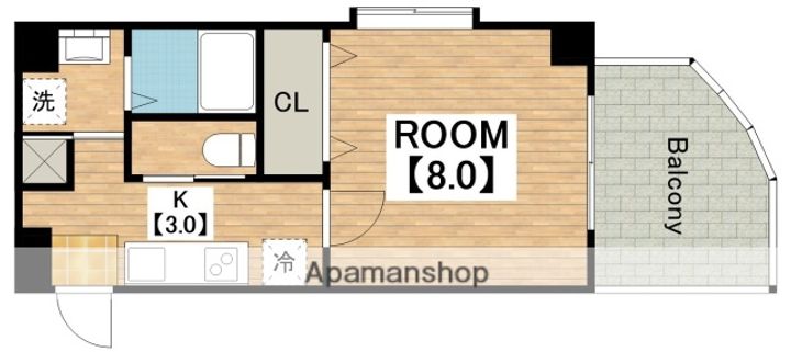 大阪府堺市北区中百舌鳥町2丁の賃貸マンションの間取り