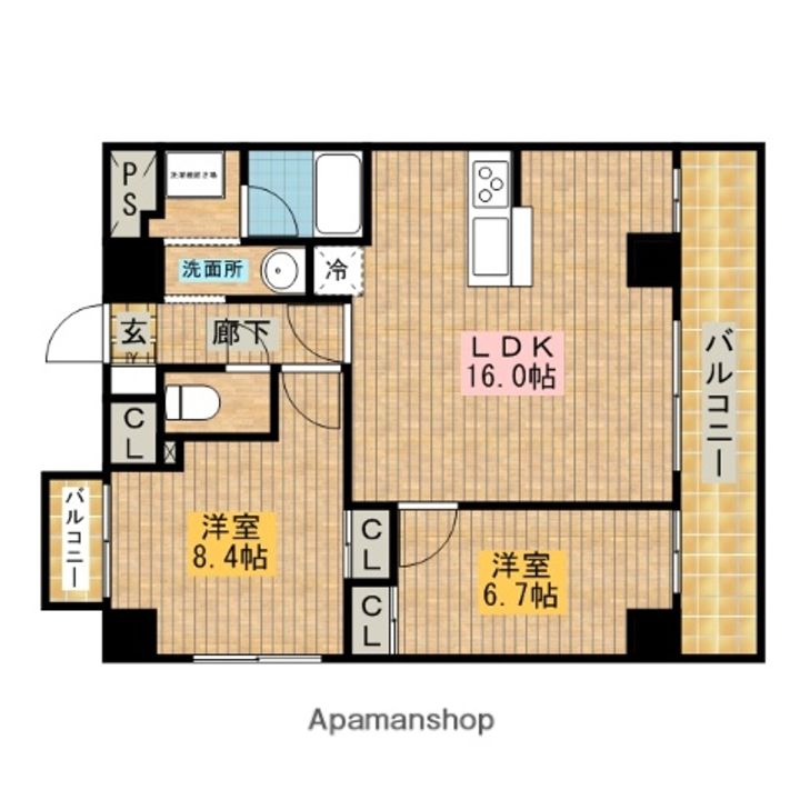 サザンクレスト堺東901の間取り