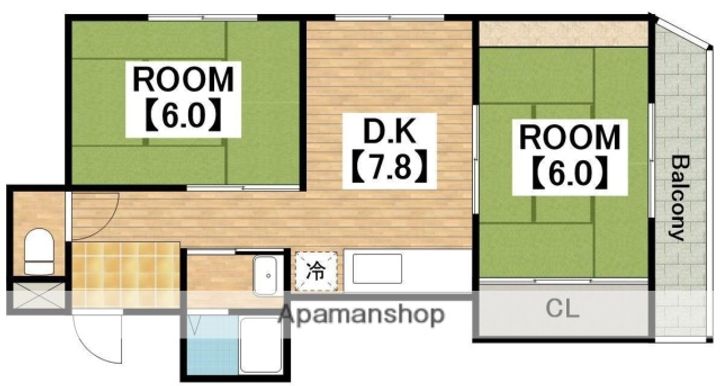 グレース東雲201の間取り