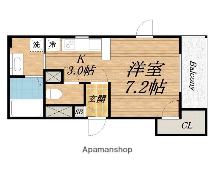 大阪府堺市西区鳳東町4丁(マンション)の賃貸物件の間取り