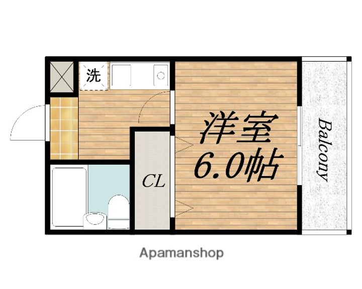 大阪府堺市西区鳳東町3丁の賃貸マンションの間取り