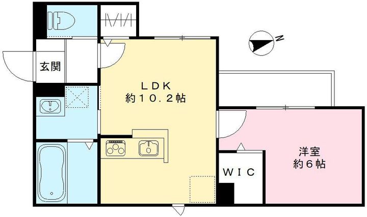 LIEN FORT (リアン フォール)201号室の間取り