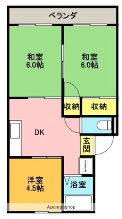 メゾン栄谷203の間取り