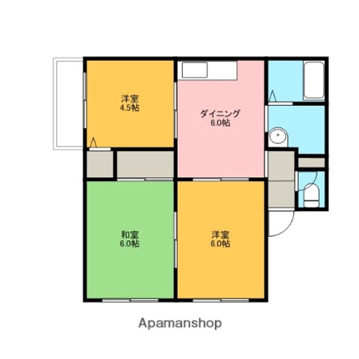 エル布施屋108の間取り