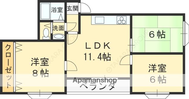 クイーンライフIMAZUの間取り