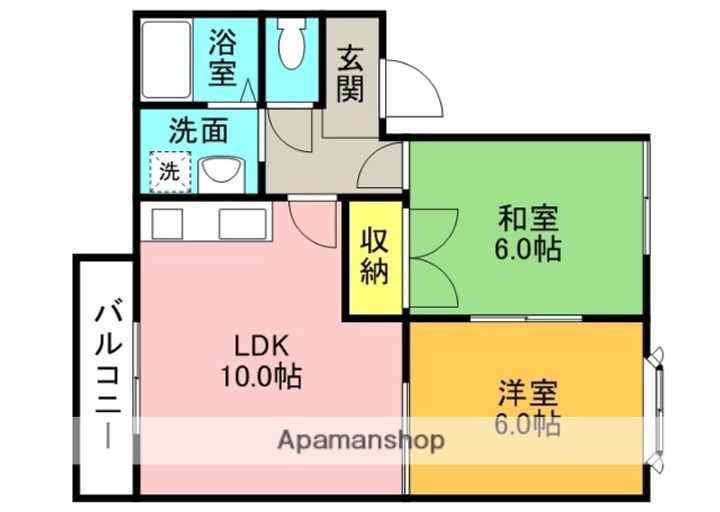 アルカディア見晴台205の間取り