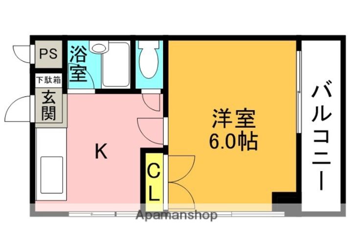 大阪府寝屋川市香里北之町の賃貸マンション415の間取り