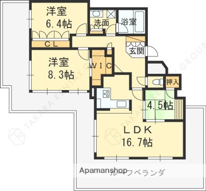 THE KOURIEN TOWERの間取り