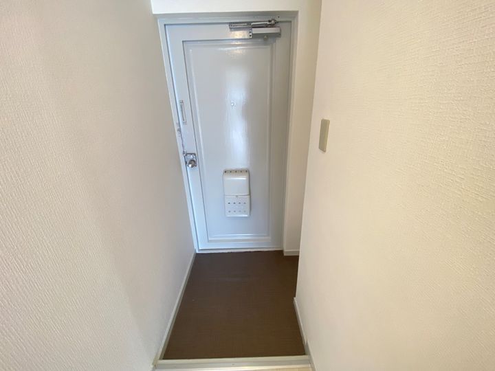 大阪府四條畷市江瀬美町の賃貸マンションの玄関