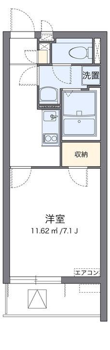 クレイノセントコージア上牧の間取り