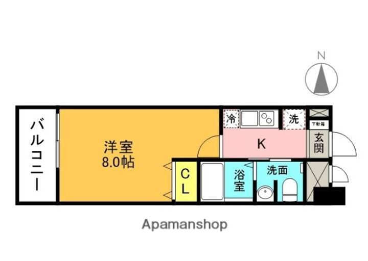CROSS COURT高槻富田駅前の間取り