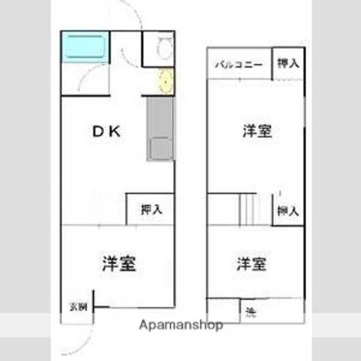 大阪府寝屋川市下神田町(一戸建)の賃貸物件の間取り