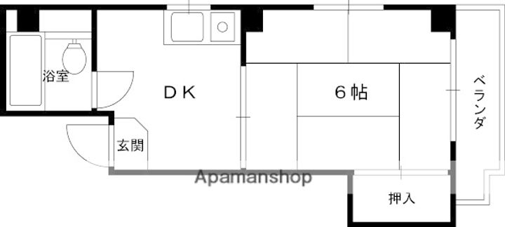 大阪府寝屋川市香里北之町の賃貸マンション303の間取り