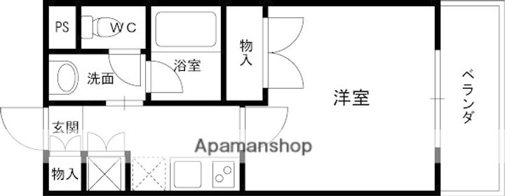 大阪府枚方市星丘2丁目の賃貸マンションの間取り