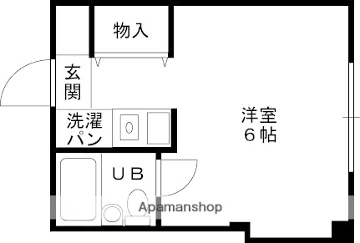 大阪府枚方市三矢町の賃貸マンションの間取り