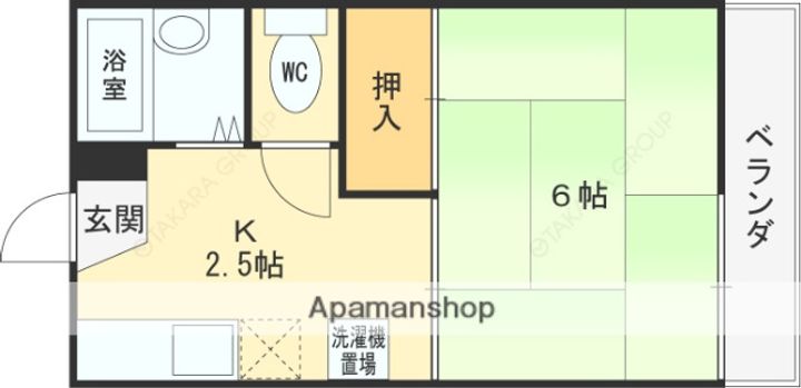 メゾン金岡205の間取り