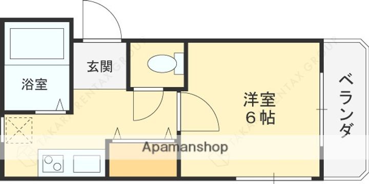 大阪府東大阪市三島1丁目の賃貸マンションの間取り