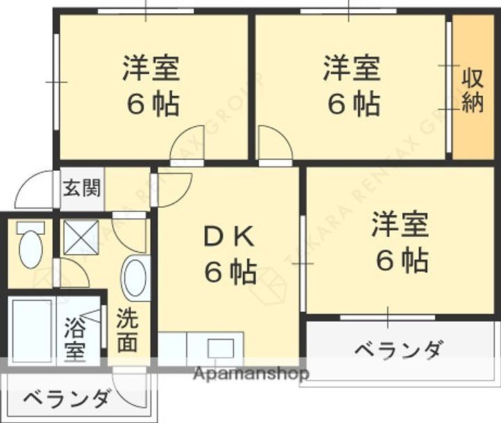 ブルーハイツ202の間取り