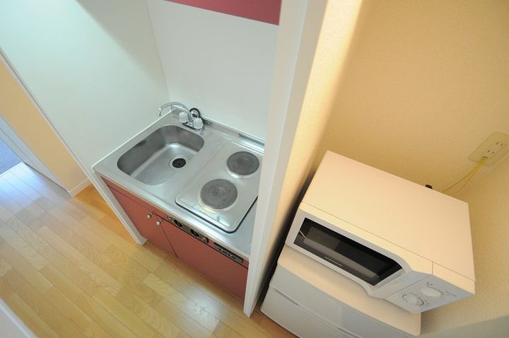 レオパレス真IVのキッチン