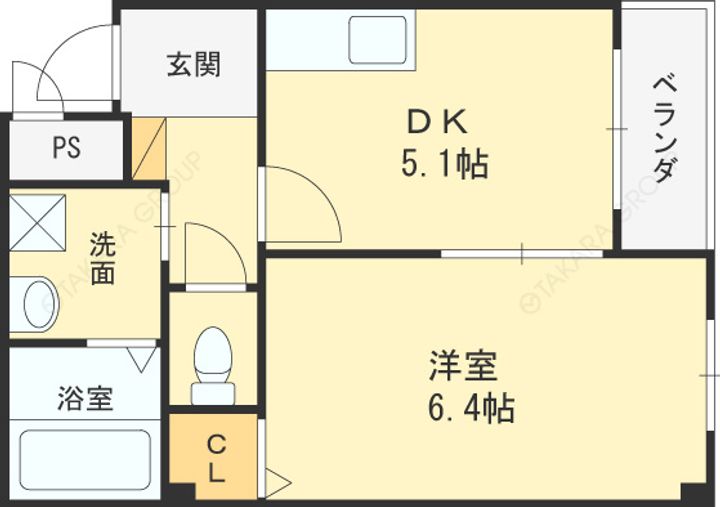 ラガーパレス花園の間取り