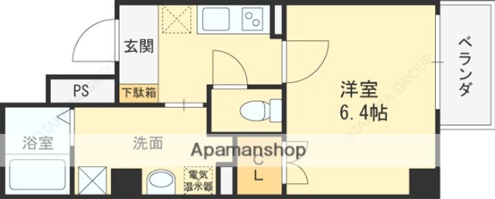 アームスコート若江岩田の間取り