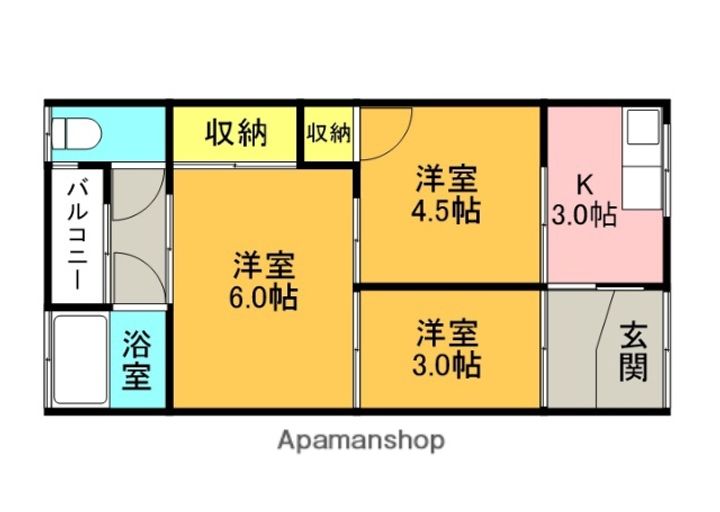 山手荘の間取り