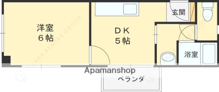 大阪府堺市東区引野町2丁の賃貸マンションの間取り