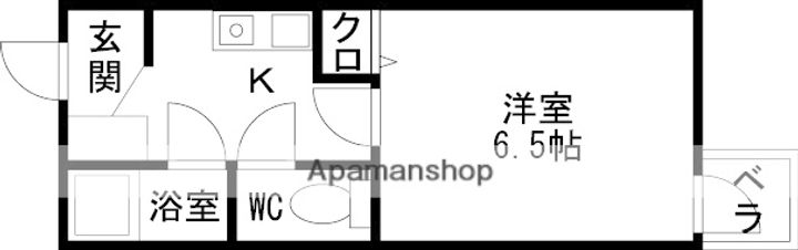 大阪府東大阪市下小阪3丁目の賃貸マンションの間取り