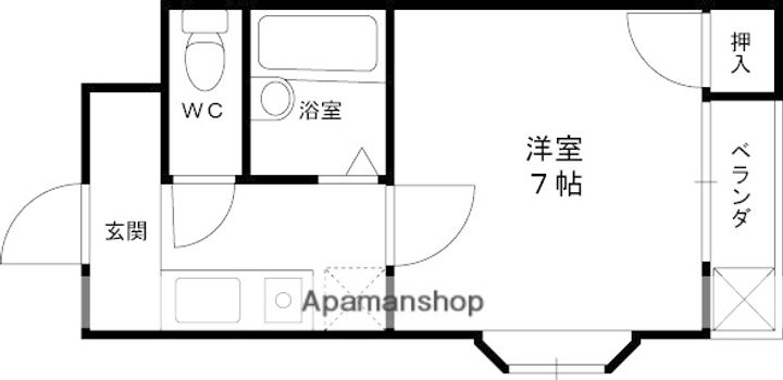 大阪府東大阪市上小阪2丁目の賃貸マンションの間取り