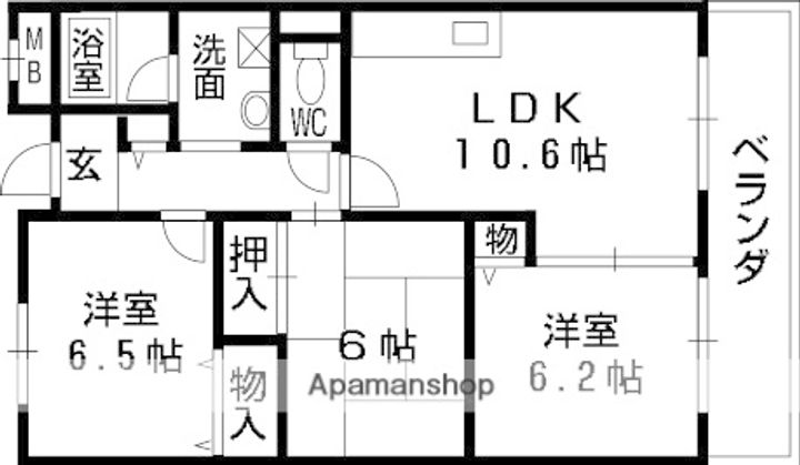 プロニティ・ユーの間取り