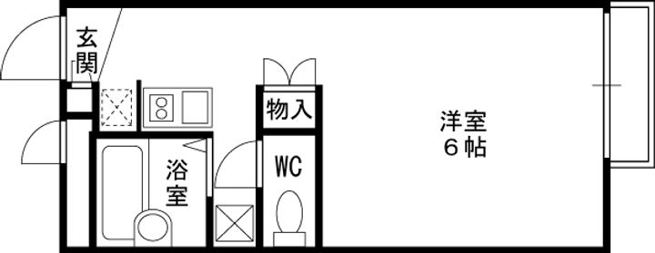 レオパレスIMAZUⅠ105の間取り
