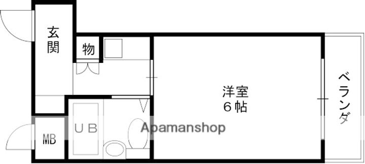 大阪府東大阪市水走2丁目の賃貸マンションの間取り