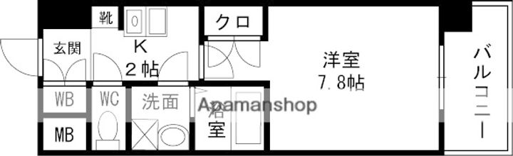 CASSIA高井田NORTHCOURTの間取り